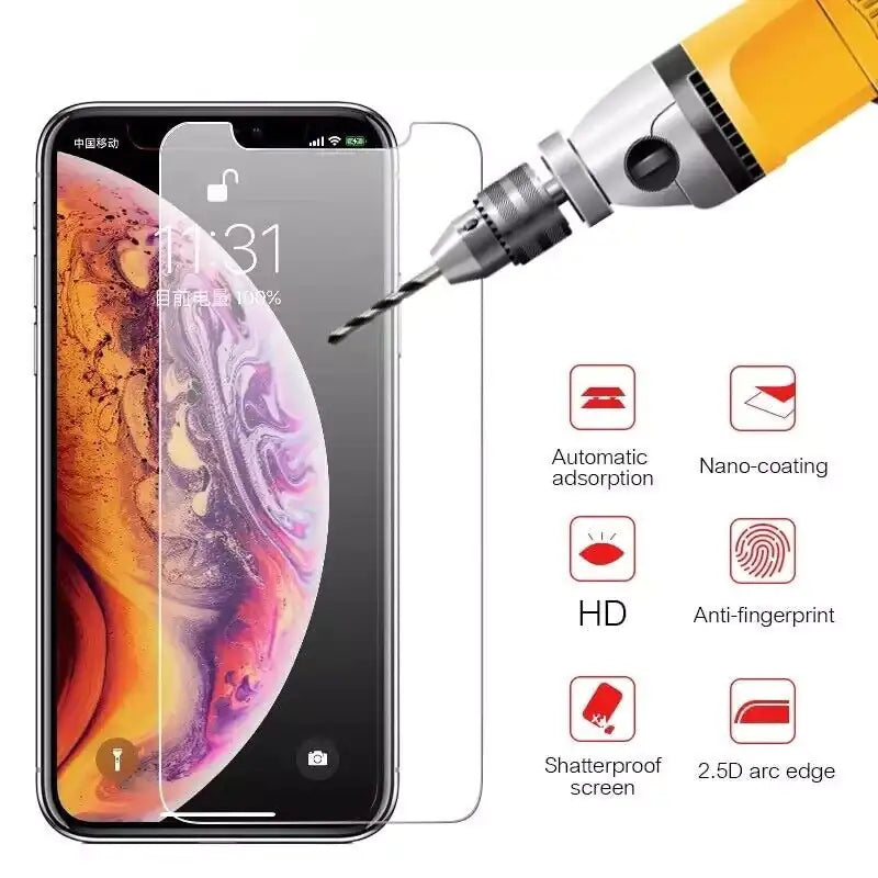 3x Tempered Glass Screen Protector For iPhone X Anti-Scratch HD fits iPhone X