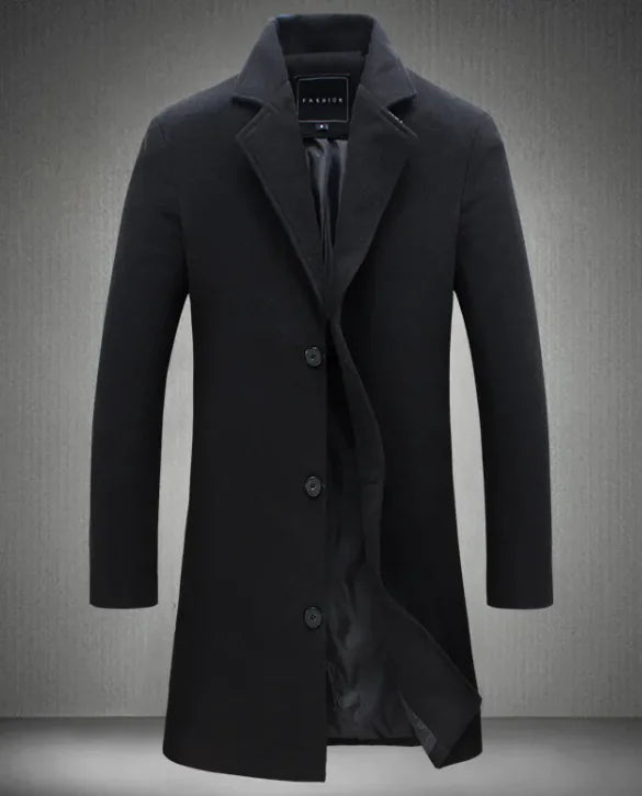 Elegant Men's Wool Jacket