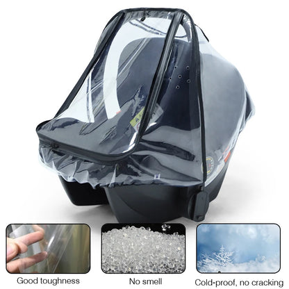 Baby safety seat rain cover transparent EVA baby out stroller baby carriage rain cover dust cover rain cover