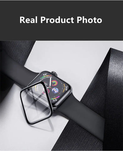 Screen Protector For Apple Watch series 9 8 7 6 5 3 SE 44mm 40mm 42mm 38 cover Glass film apple watch accessories 7 8 9 41mm 45