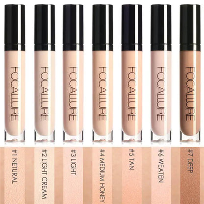 FOCALLURE Makeup Liquid Concealer Full Coverage Eye Base Concealer Oil-Control Waterproof Make Up Cosmetic Concealer