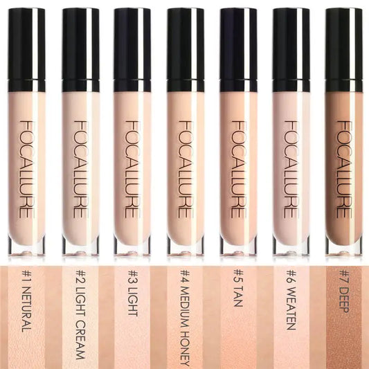 FOCALLURE Makeup Liquid Concealer Full Coverage Eye Base Concealer Oil-Control Waterproof Make Up Cosmetic Concealer 