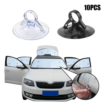 45mm Diameter Automotive Interior 10 PCS PVC Material Car Sunshade Suction Cup Strong pull ring dovetail suction cup