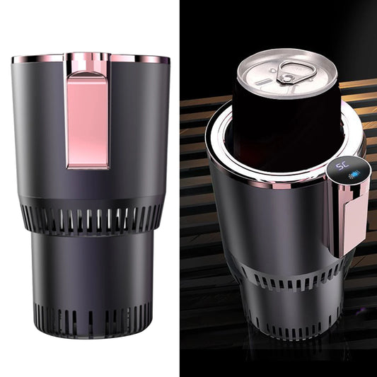 Car Heating Cooling Cup Mug Car Fridge Keep Beverage Coffee Miik Drinks Warmer Cooler Mini Car Refrigerator Portable Car Freezer 