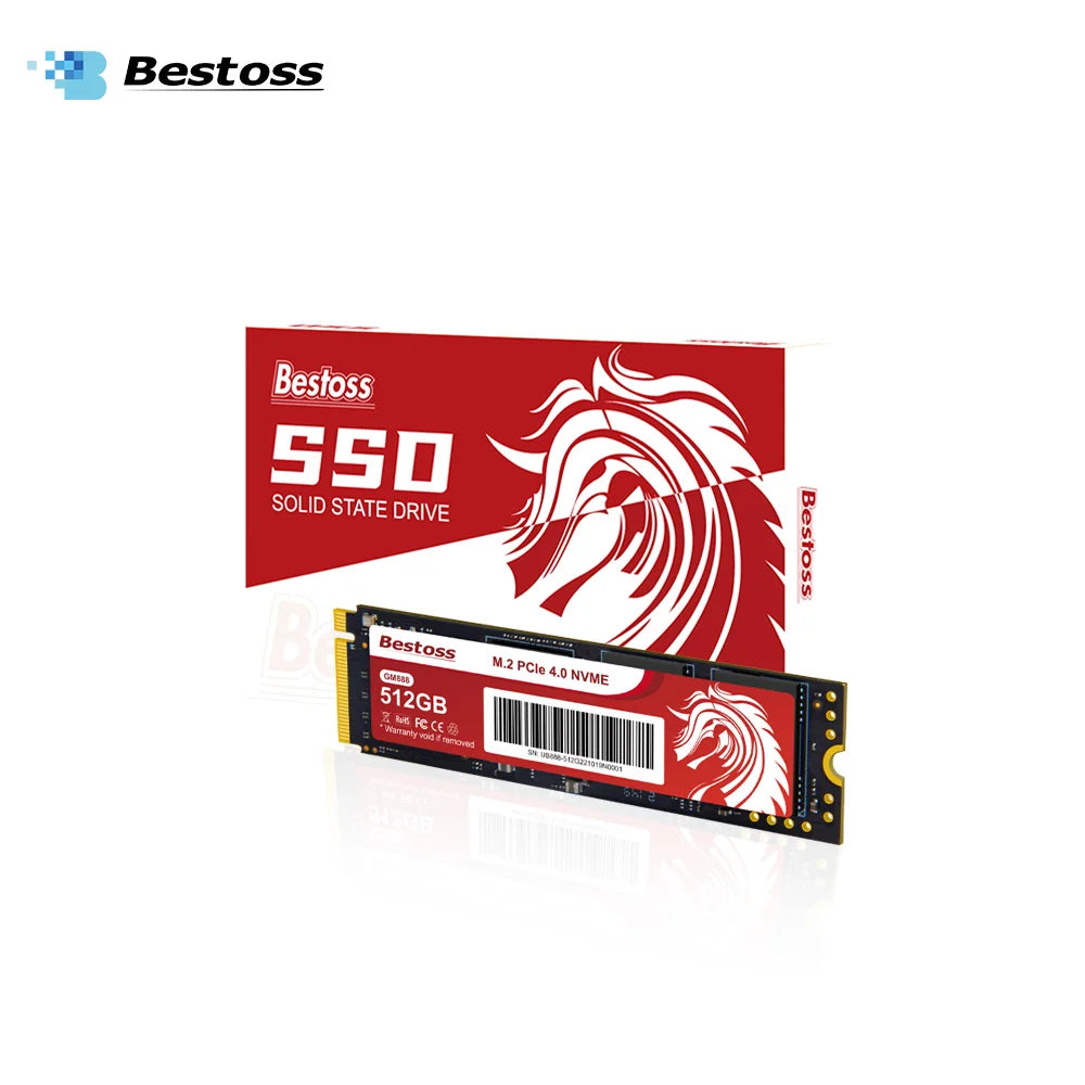 Bestoss Fast Speed M2 NVMe PCIe Gen 4 ssd Up to 5000 MB/s Compatible PS5