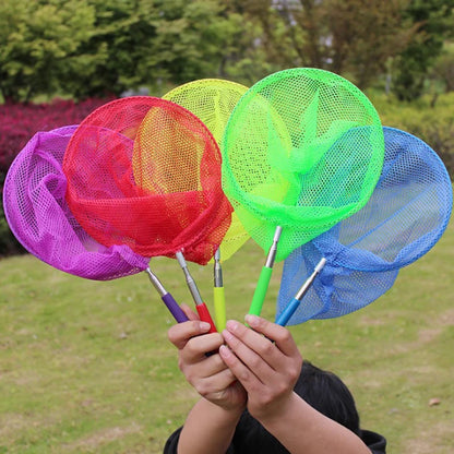 1PC Colorful Kids Anti Slip Grip Perfect Telescopic Butterfly Net Extendable 34 Inches for Catching Bugs Insect Fishing Toys NEW