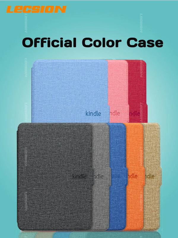 Custodia Kindle per il nuovo Kindle 11th 2022, modello C2V2L3 da 6 pollici, custodia protettiva in pelle con custodia magnetica in tessuto.