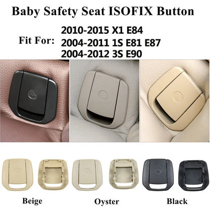 Universal Car Rear Child Seat Anchor Safety ISOFIX Cover Trim For BMW 1 3 Series X1 E81 E87 E90 E84 2004-2012 Car Rear Seat Hook