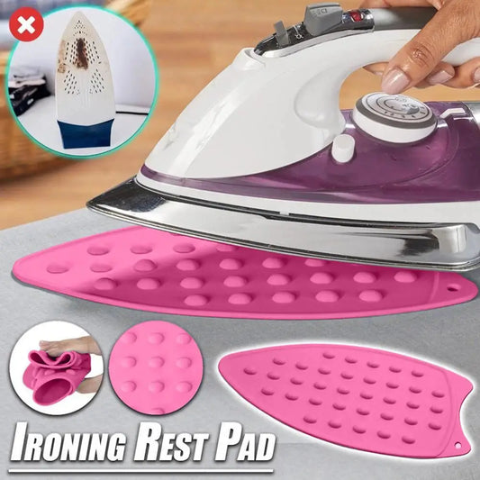 Iron Pad Portable Silicone Iron Rest Pad Placemat for Ironing Board Heat Resistant Iron Mat Dotted Table Mat Table Decoration