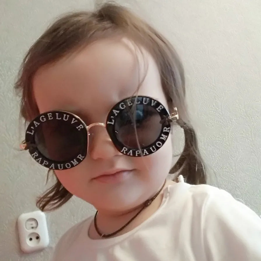 New Fashion Small Round Kids Sunglasses Brand Designer Bee Children Sunglasses Boys Girls Baby Outdoors Goggle Shades Eyewear