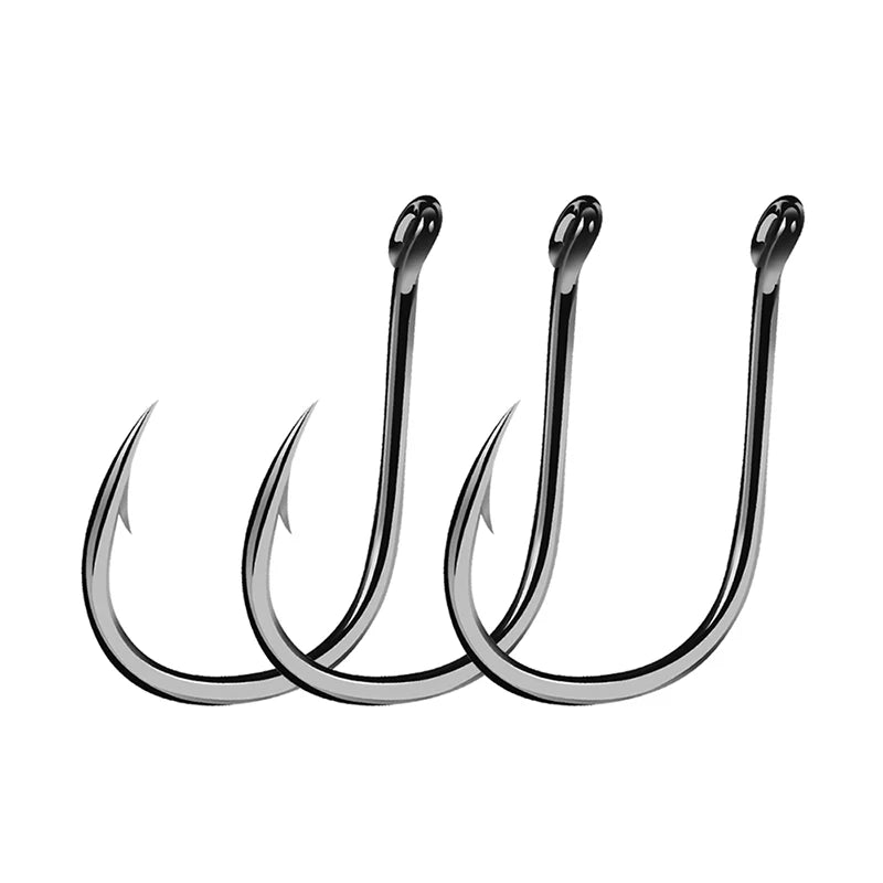 70-100pcs/box 6 Size High Carbon Steel Fishing Hooks Set Fly Fishing Jip Barbed Carp Fish Lure Hook Set Accessories Sea Tackle