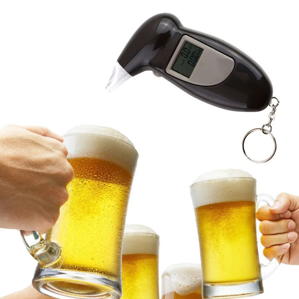 Professional Alcohol Tester Digital LCD Display Breathalyzer Breath Alcohol Analyzer Detector Breathalyzer Alcohol Test Tools