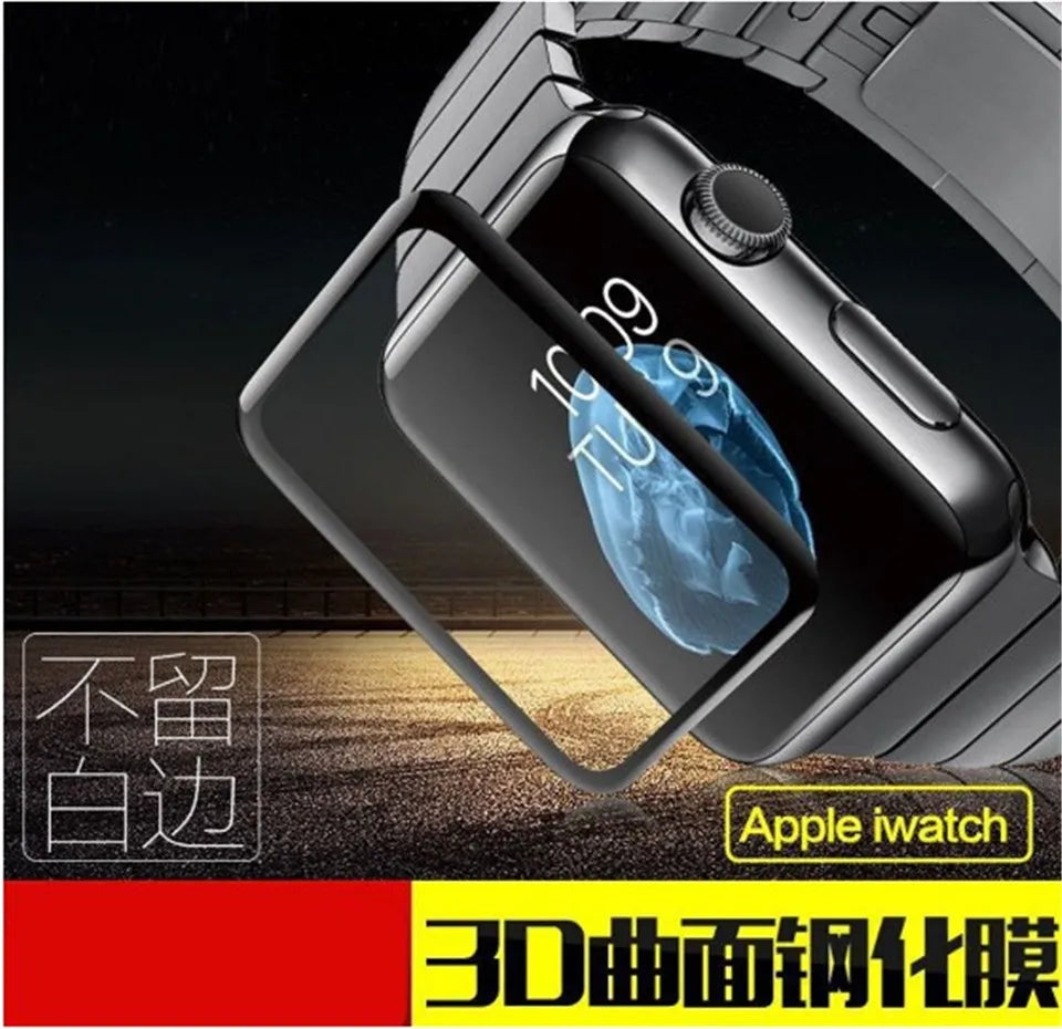 Screen Protector For Apple Watch series 9 8 7 6 5 3 SE 44mm 40mm 42mm 38 cover Glass film apple watch accessories 7 8 9 41mm 45