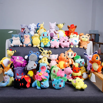 Pikachu Pokemon Anime Charmander Plush Toy Squirtle Bulbasaur Jigglypuff Lapras Eevee Peluche Christmas Gift For Kids