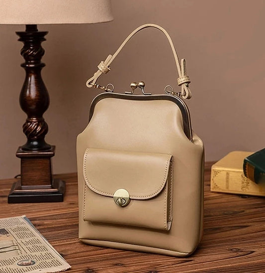 Women shoulder bags Korean style Metal Buckle clip Ladies Handbags PU Leather lady Sling bag female Crossbody Bag purses