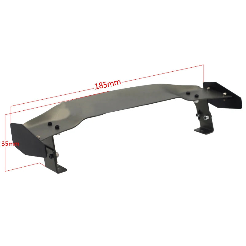 Aluminium Alloy Wing Set Body Rear Spoiler for Tamiya TT01 TT02 HSP 1:10 on Road Racing Drift Vehicle