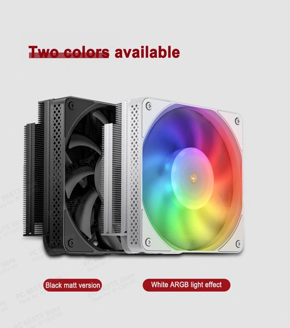 Jonsbo HX6200D CPU Cooler 6 Heat Pipe Air-Cooled Downward Pressure ARGB Radiator White  12generation Intel LGA1700 1200 115X AM4