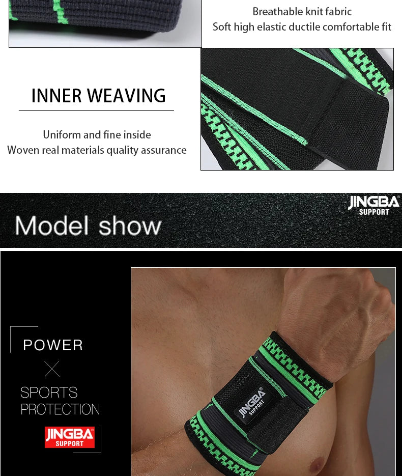 JINGBA SUPPORT New Nylon Wristband Support Fitness Bandage Wrist Support Protective gear wrist band men Tennis Badminton Brace