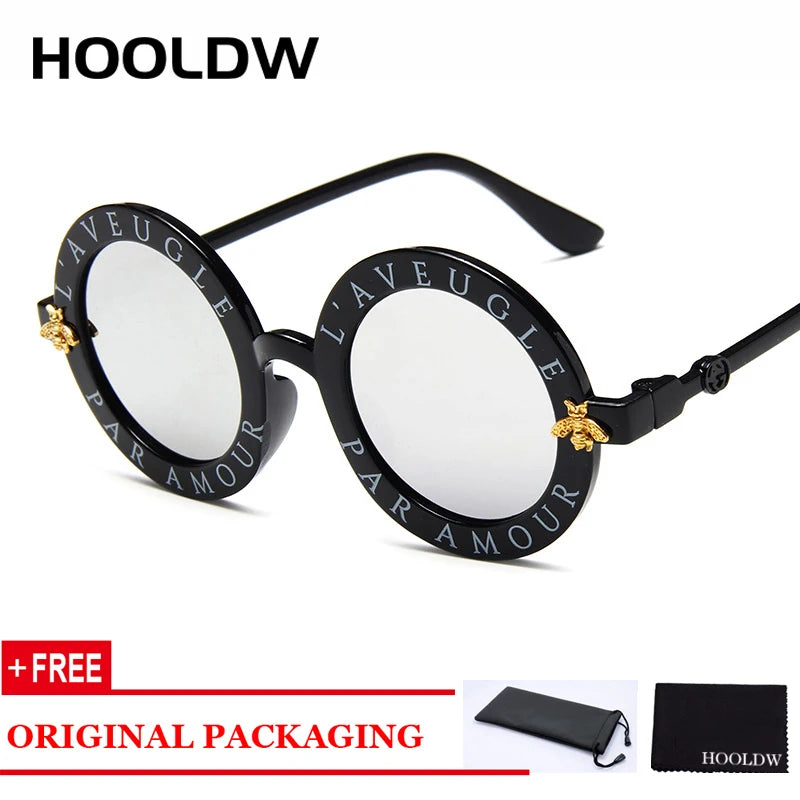 New Fashion Small Round Kids Sunglasses Brand Designer Bee Children Sunglasses Boys Girls Baby Outdoors Goggle Shades Eyewear