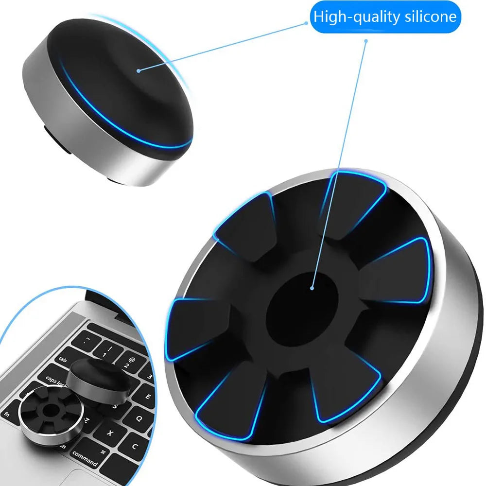 Portable Laptop Stand Mini laptop Cooling Pad For MacBook Small Invisible Cooler Footpad Anti-Slip Notebook Tablet Stand