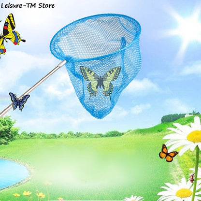 1PC Colorful Kids Anti Slip Grip Perfect Telescopic Butterfly Net Extendable 34 Inches for Catching Bugs Insect Fishing Toys NEW