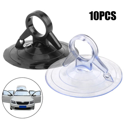 45mm Diameter Automotive Interior 10 PCS PVC Material Car Sunshade Suction Cup Strong pull ring dovetail suction cup