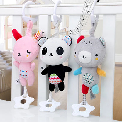 Newborn Baby Plush Stroller Toys Baby Rattles Mobiles Cartoon Animal Hanging Bell Educational Baby Toys 0-12 Months Speelgoed