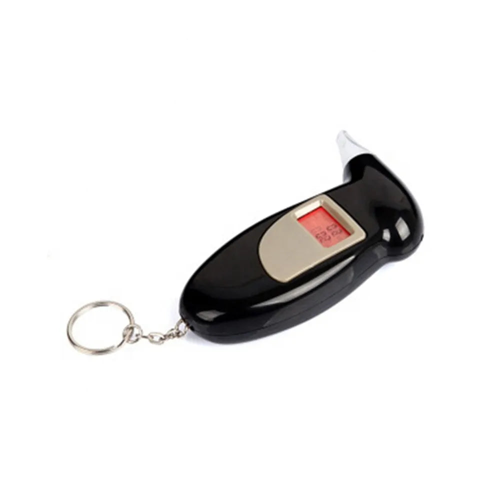 Professional Alcohol Breath Tester Breathalyzer Analyzer Detector Test Keychain Breathalizer Breathalyser Device LCD Screen