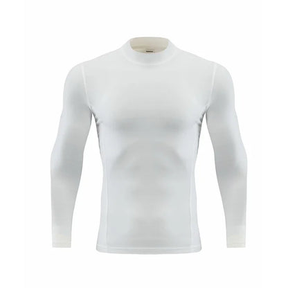 Compression Shirts Men's Fitness Workout Long Sleeve T-shirt Gym Training Tops Muscle Tees