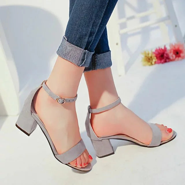 Hot Summer Women Shoes Pumps Dress Shoes High Heels Boat Shoes Wedding Shoes Tenis Feminino With Peep Toe Casual Sandals