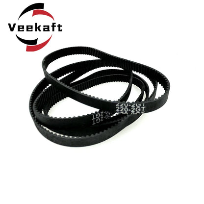 3D Printer Parts GT2 6mm Closed Loop Rubber Timing Belt 302 308 320 330 336 340 348 350 358 360 370 376 380 386 390mm 2GT 1pcs