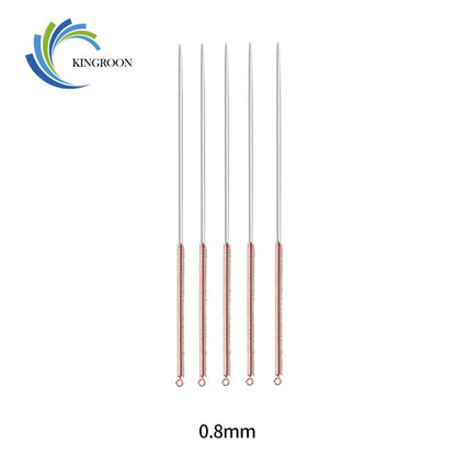 KINGROON 5pcs Stainless Steel Nozzle Cleaning Needle 0.2mm/0.4mm/0.5mm/0.6mm/0.8mm/1.0mm Nozzle Cleaning Needle 3D Printer Part