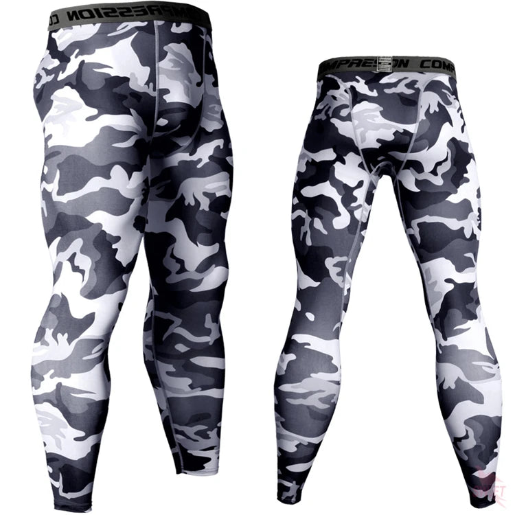 Base Layer Camouflage Compression Pants Running Tights Men Soccer Training Fitness Leggings Quick Dry Gym Jogging Sportswear