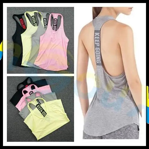 summer women Gym sports vest Sleeveless shirt Fitness running Clothes sexy Tank tops workout Yoga singlets Quick dry Tunics