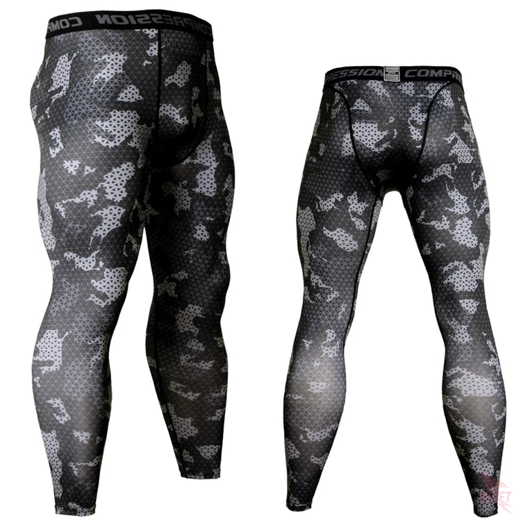 Base Layer Camouflage Compression Pants Running Tights Men Soccer Training Fitness Leggings Quick Dry Gym Jogging Sportswear