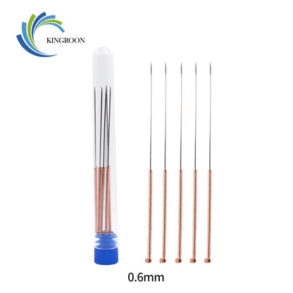 KINGROON 5pcs Stainless Steel Nozzle Cleaning Needle 0.2mm/0.4mm/0.5mm/0.6mm/0.8mm/1.0mm Nozzle Cleaning Needle 3D Printer Part