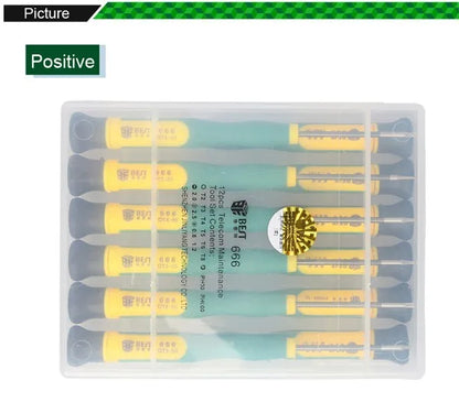 BST-666 Precision 12 in 1 Screwdriver Set Mobile Phone PC Tablet Disassemble Repair Kit Phillips Torx Screw Drivers