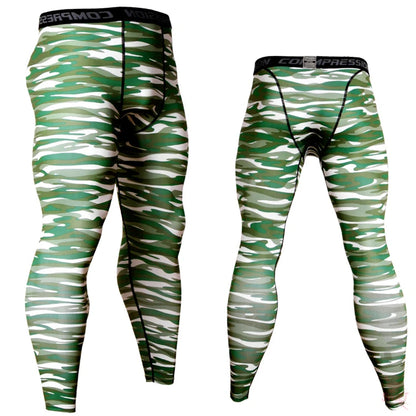 Base Layer Camouflage Compression Pants Running Tights Men Soccer Training Fitness Leggings Quick Dry Gym Jogging Sportswear