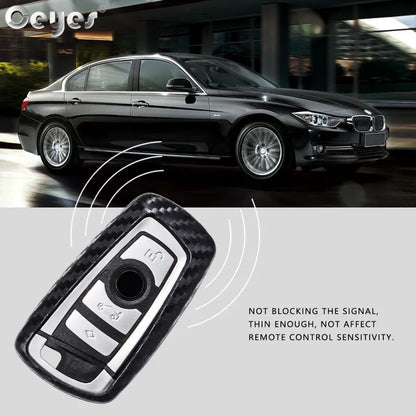 Ceyes Car Styling Auto Key Shell Cover Case For Bmw F05 F10 F20 F30 Z4 X1 X4 X5 X6 New X7 Carbon Fiber Accessories Car-Styling