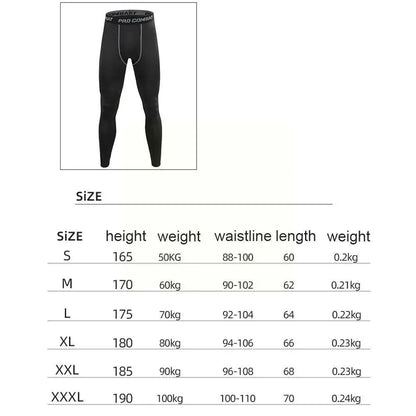 Men Compression Tight Leggings Running Sports Male Workout Bottoms Trousers Jogging Dry Yoga Pants Quick Fitness Training B7h5