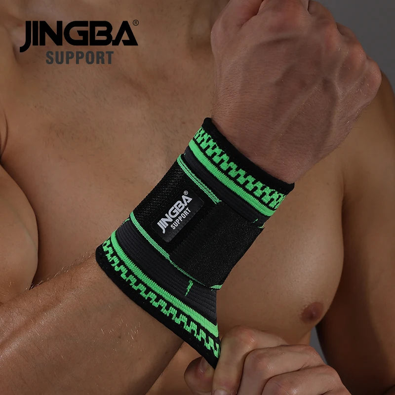 JINGBA SUPPORT New Nylon Wristband Support Fitness Bandage Wrist Support Protective gear wrist band men Tennis Badminton Brace