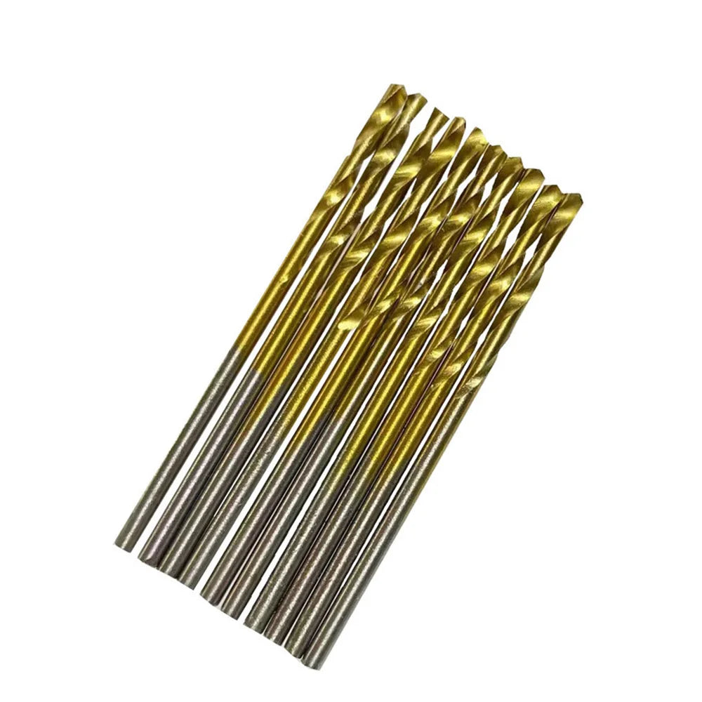 Titanium Coated HSS Twist Drill Bit Set Metal Hole Grooving Drill Saw Carpenter Woodworking Tools 1.0mm-3.5mm  50Pcs 60Pcs Drill