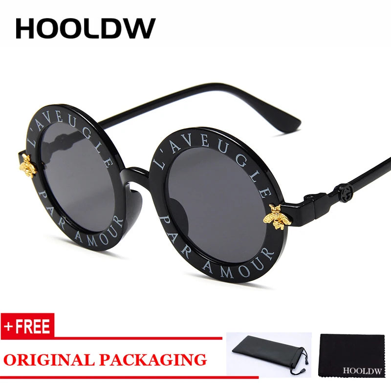 New Fashion Small Round Kids Sunglasses Brand Designer Bee Children Sunglasses Boys Girls Baby Outdoors Goggle Shades Eyewear