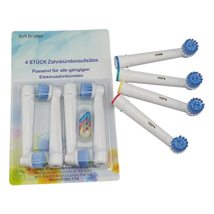 4pcs/pack EB-25A Sensitive Clean electric toothbrush brush heads  SB-417A  Oral care For Oral B Vitality Dual Clean