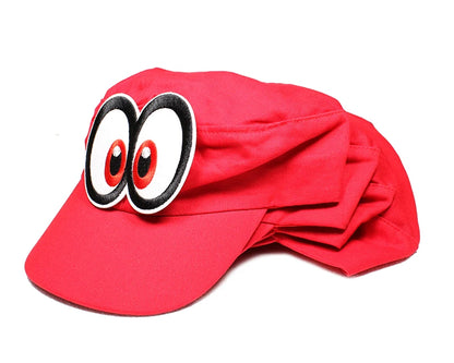 Game Super Odyssey Hat Adult Kids Anime Cosplay Caps Super Luigi Bros polyester flat top hat Hallowen Party Props