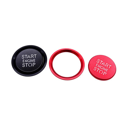 Set Car Engine Start Stop Button Cover Decor Ring for Audi A4 S4 A5 S5 A6 S6 A7 S7 A8 S8 Q5 Q7 Car Styling Sticker Accessories