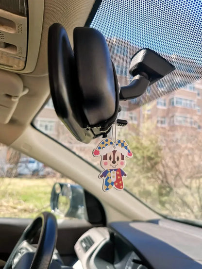 Cute Cartoon Car Air Freshener Paper Natural scent Auto Hanging perfume fragrance car Interior accessories