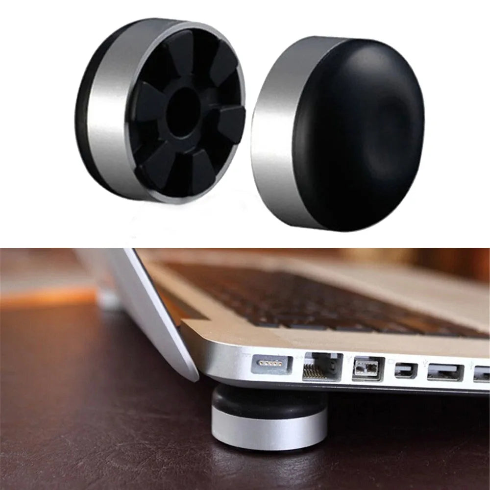 Portable Laptop Stand Mini laptop Cooling Pad For MacBook Small Invisible Cooler Footpad Anti-Slip Notebook Tablet Stand