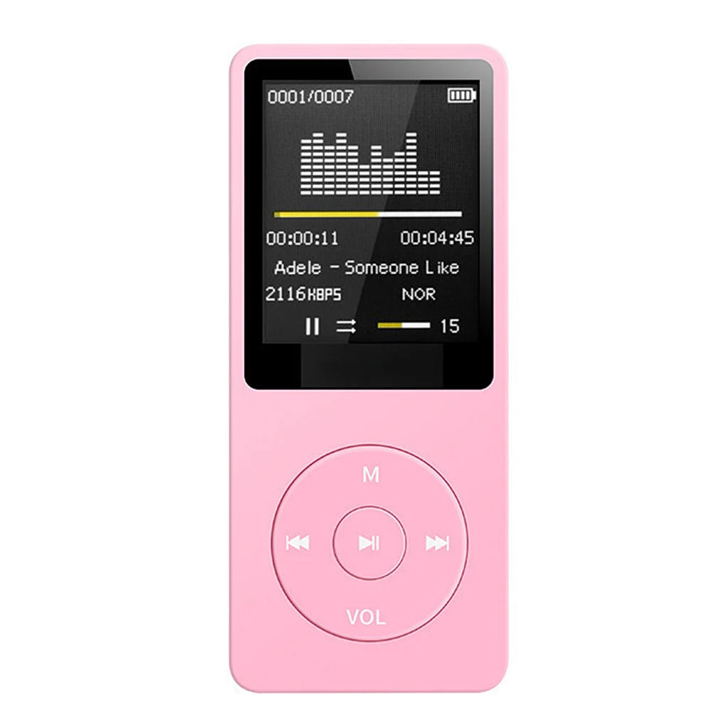 MP3 Player USB Charging Record Digital Display Screen Media Lossless Portable Pocket Sports Running Walking Music Play