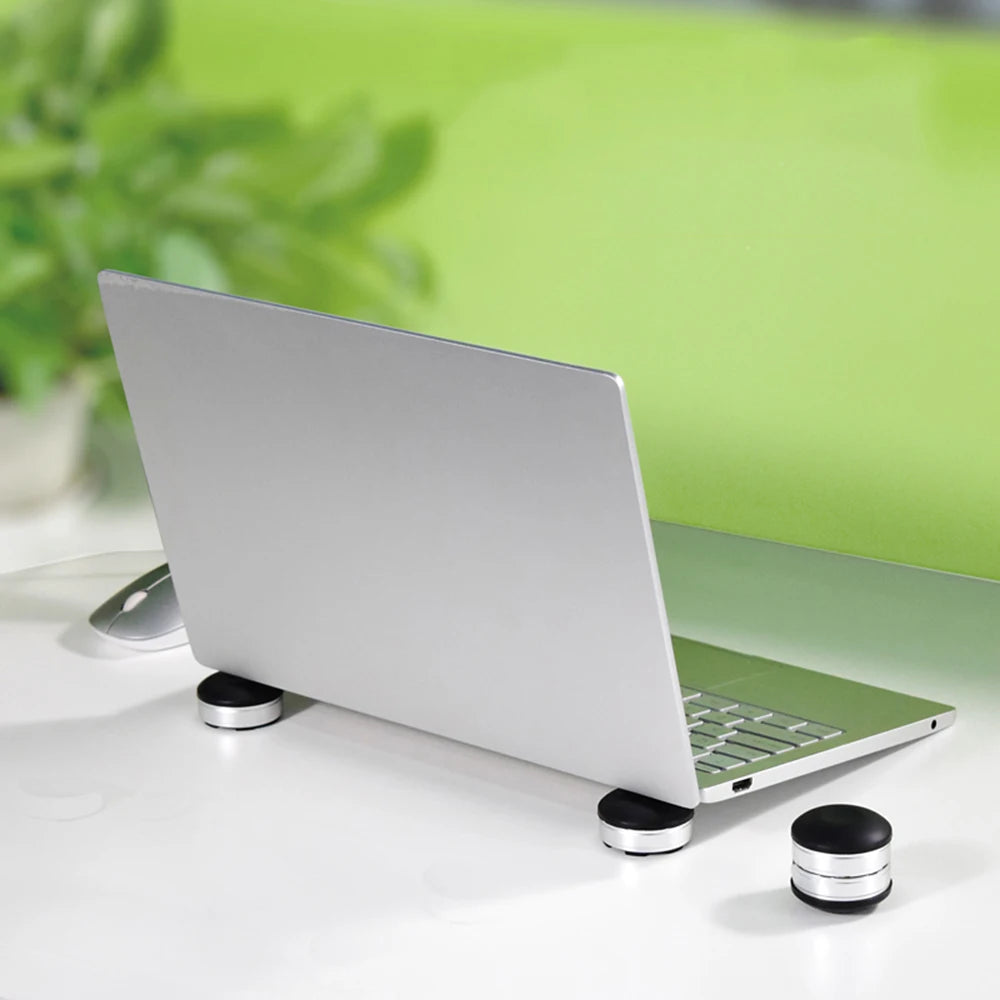 Portable Laptop Stand Mini laptop Cooling Pad For MacBook Small Invisible Cooler Footpad Anti-Slip Notebook Tablet Stand